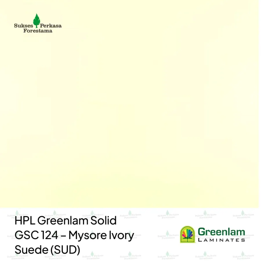 HPL Greenlam Solid GSC 124 – Mysore Ivory Suede (SUD)