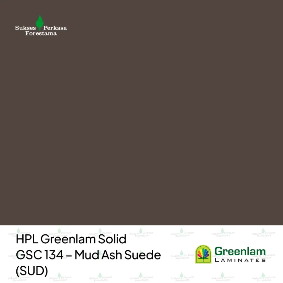 HPL Greenlam Solid GSC 134 – Mud Ash Suede (SUD)