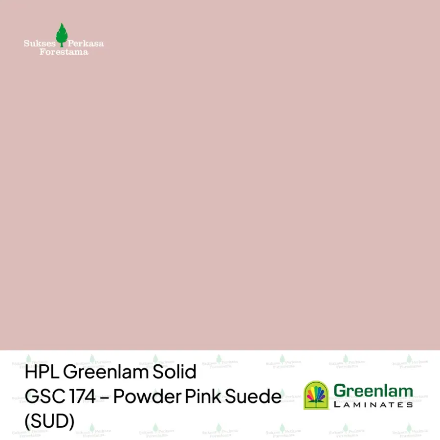 HPL Greenlam Solid GSC 174 – Powder Pink Suede (SUD)