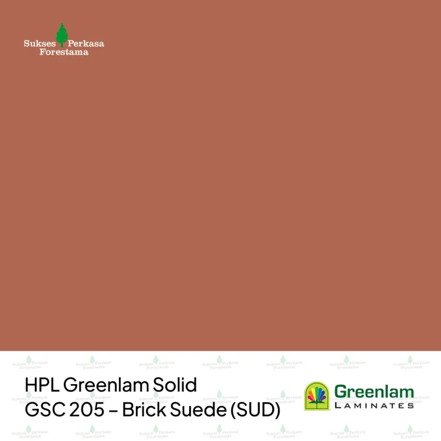 HPL Greenlam Solid GSC 205 – Brick Suede (SUD)