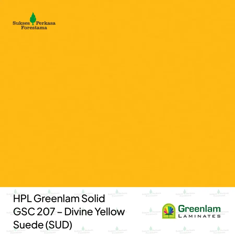 HPL Greenlam Solid GSC 207 – Divine Yellow Suede (SUD)