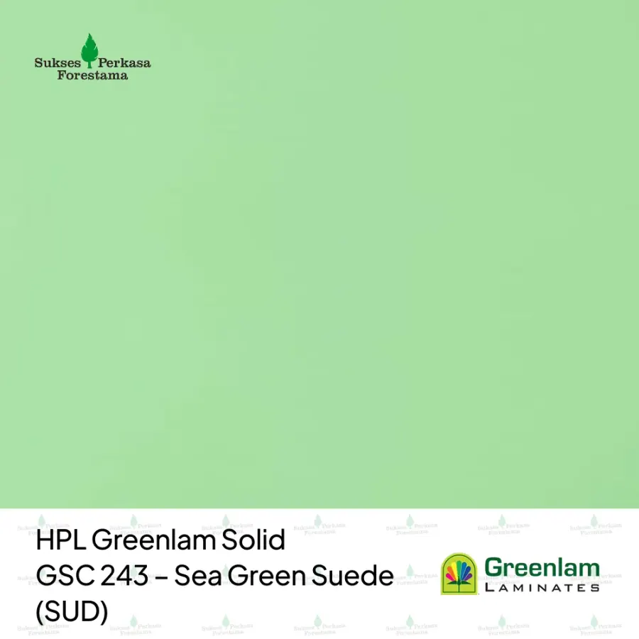 HPL Greenlam Solid GSC 243 – Sea Green Suede (SUD)