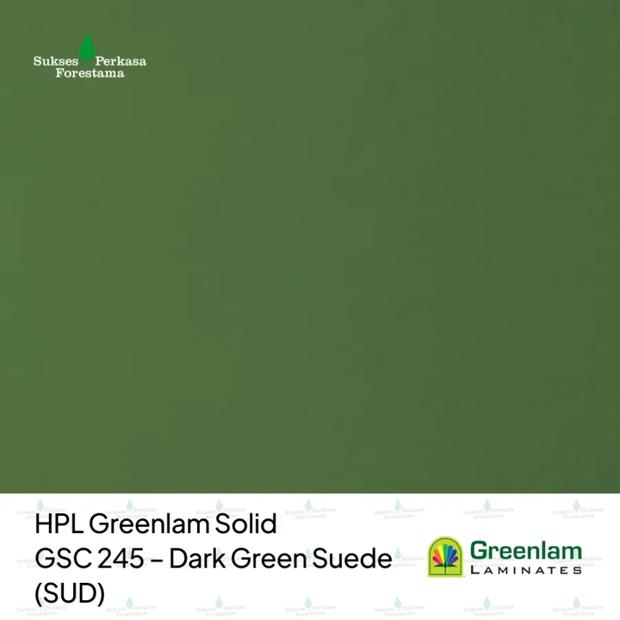 HPL Greenlam Solid GSC 245 – Dark Green Suede (SUD)