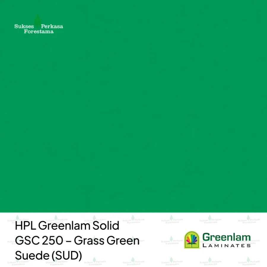 HPL Greenlam Solid GSC 250 – Grass Green Suede (SUD)