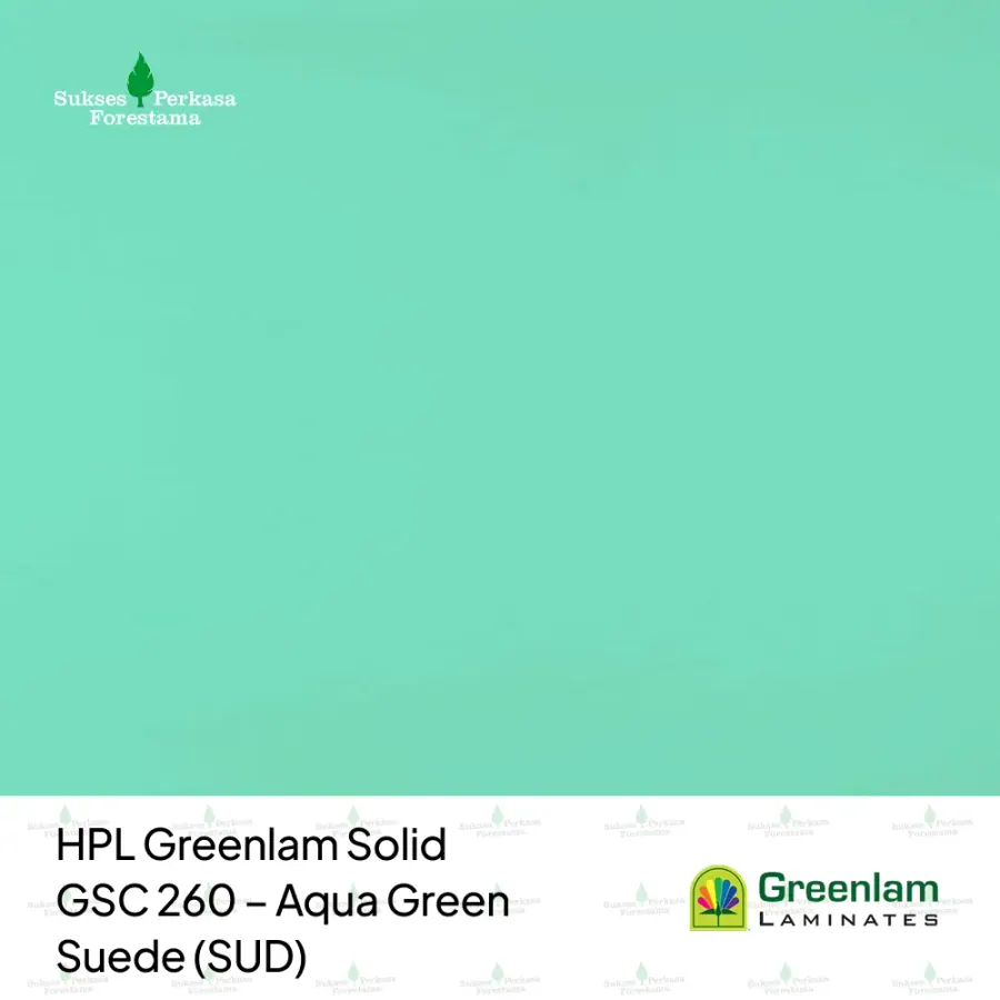 HPL Greenlam Solid GSC 260 – Aqua Green Suede (SUD)