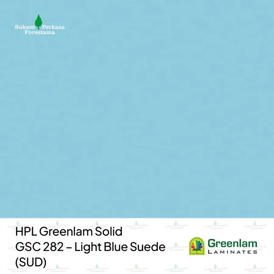 HPL Greenlam Solid GSC 282 – Light Blue Suede (SUD)