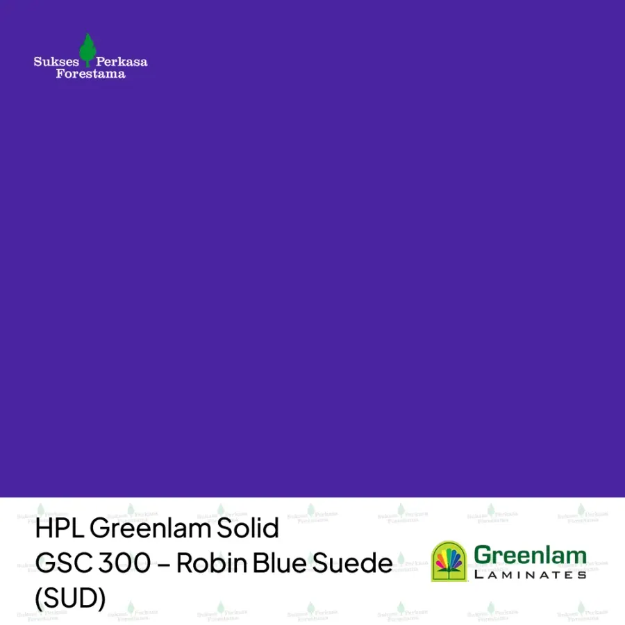 HPL Greenlam Solid GSC 300 – Robin Blue Suede (SUD)