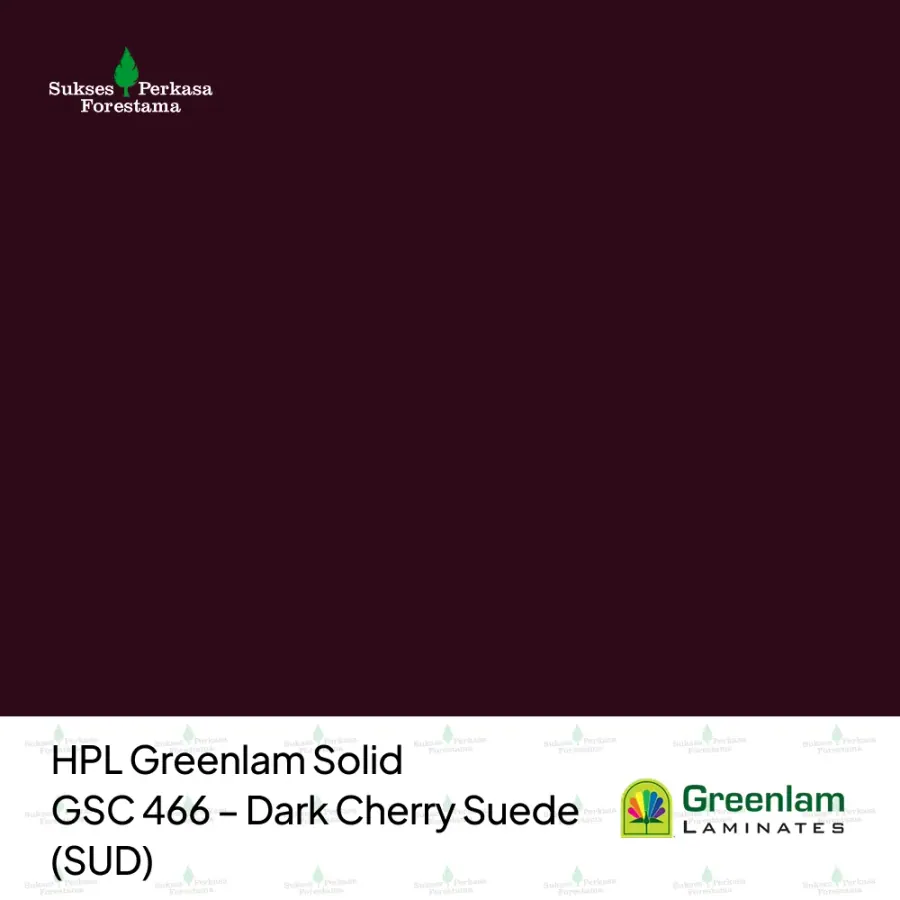 HPL Greenlam Solid GSC 466 – Dark Cherry Suede (SUD)