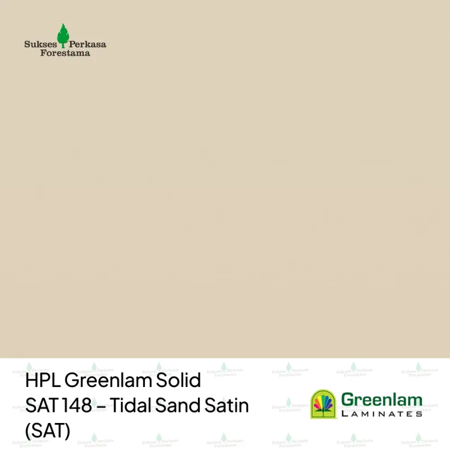 HPL Greenlam Solid SAT 148 – Tidal Sand Satin (SAT)