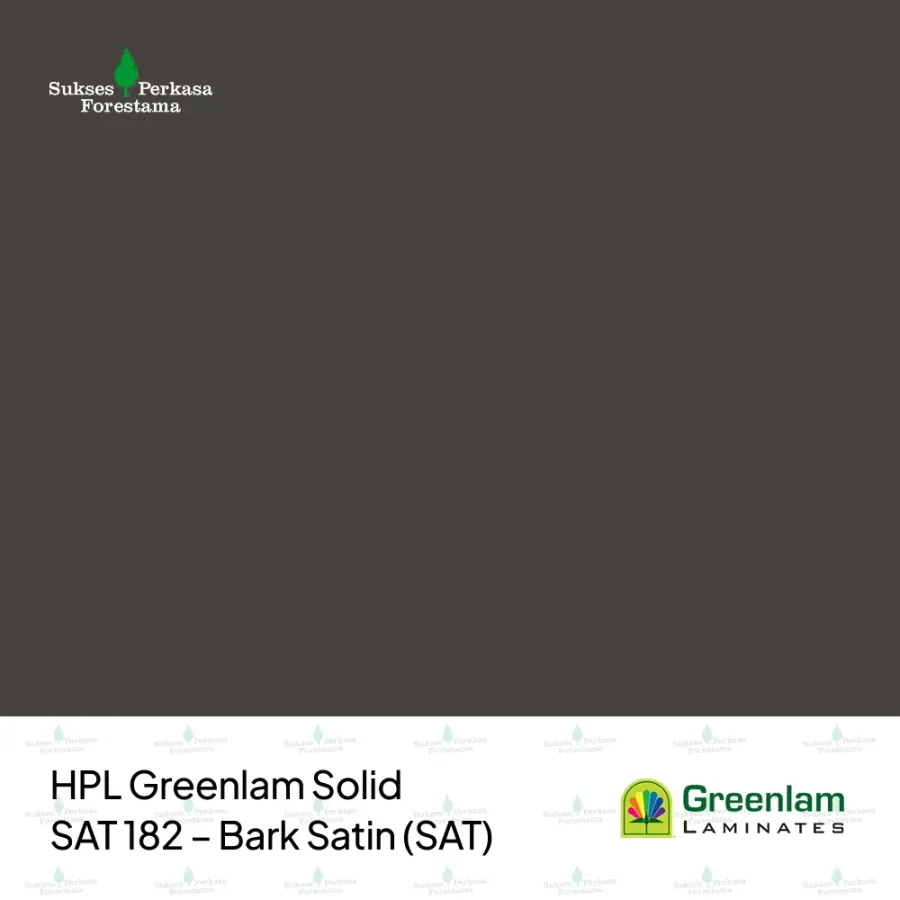 HPL Greenlam Solid SAT 182 – Bark Satin (SAT)