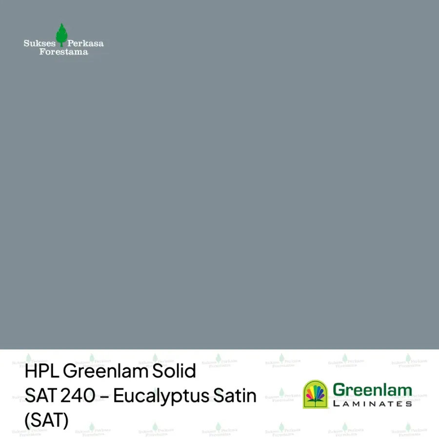 HPL Greenlam Solid SAT 240 – Eucalyptus Satin (SAT)