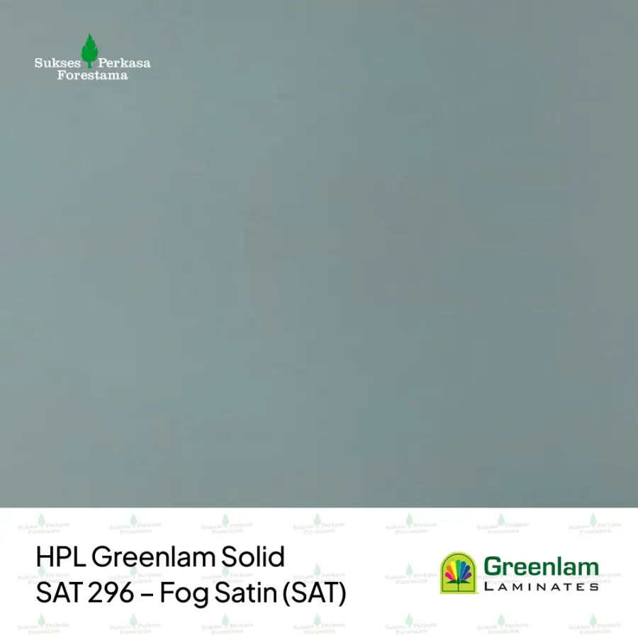 HPL Greenlam Solid SAT 296 – Fog Satin (SAT)