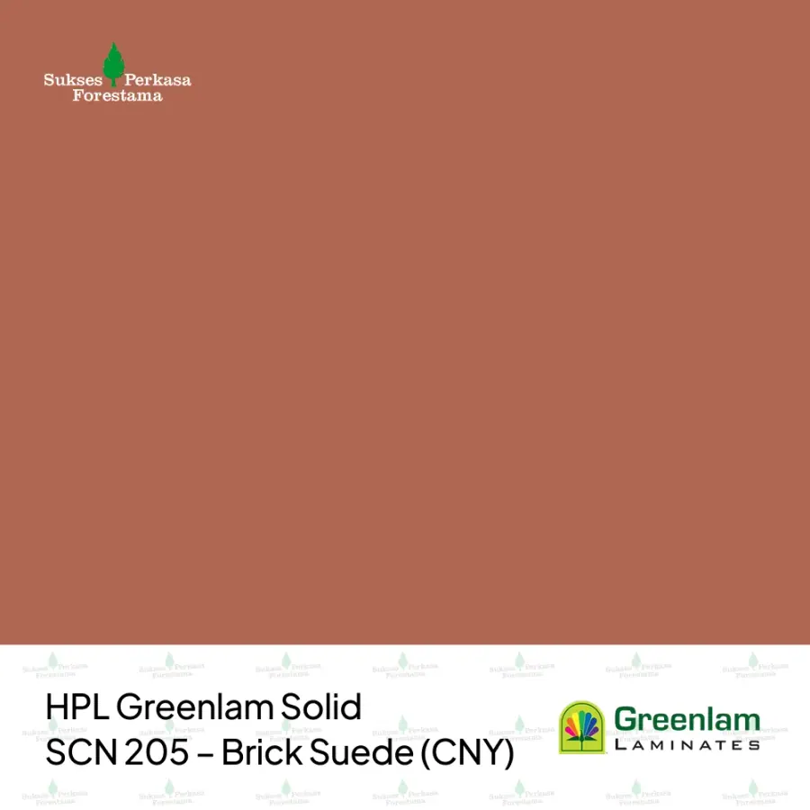 HPL Greenlam Solid SCN 205 – Brick Suede (CNY)