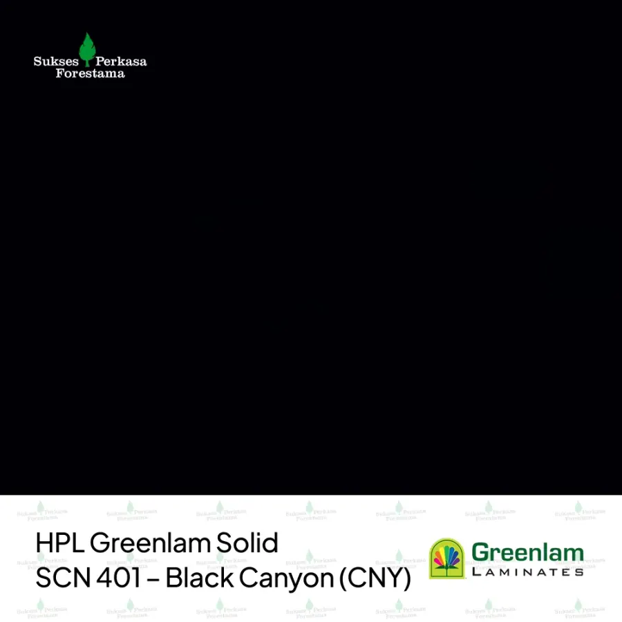 HPL Greenlam Solid SCN 401 – Black Canyon (CNY)