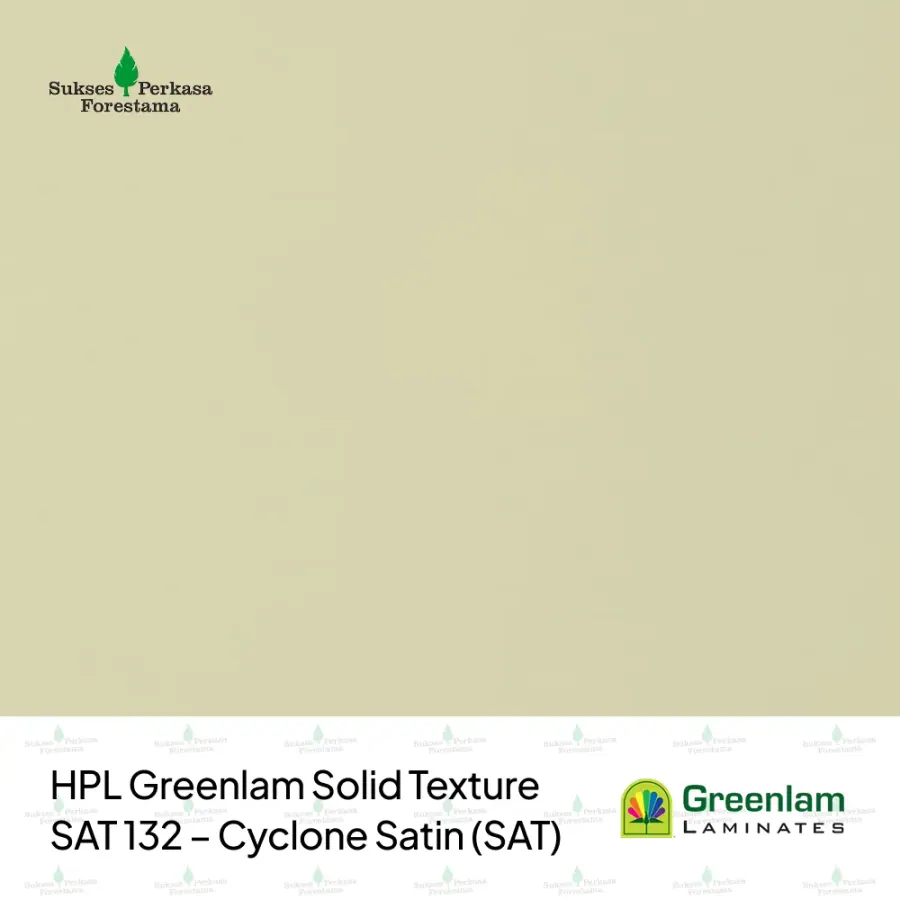 HPL Greenlam Solid Texture SAT 132 – Cyclone Satin (SAT)