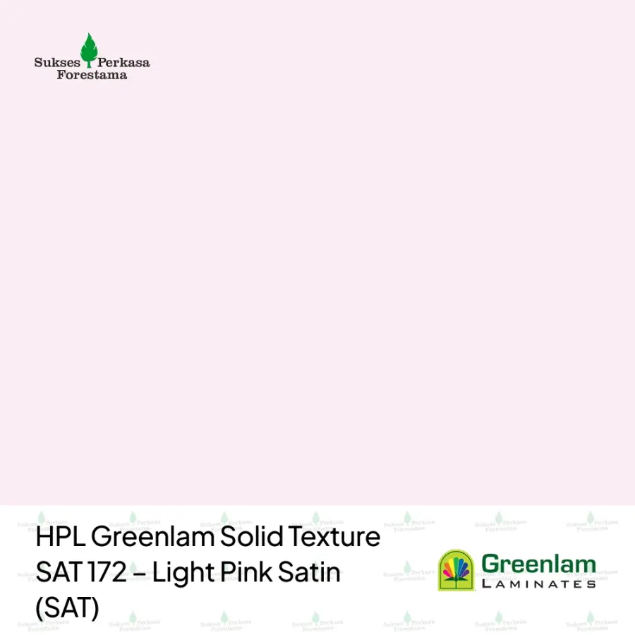HPL Greenlam Solid Texture SAT 172 – Light Pink Satin (SAT)