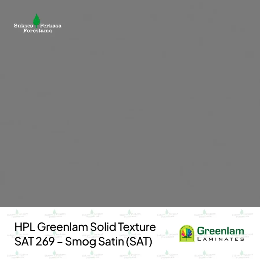 HPL Greenlam Solid Texture SAT 269 – Smog Satin (SAT)