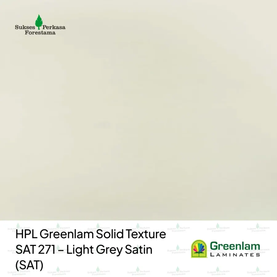 HPL Greenlam Solid Texture SAT 271 – Light Grey Satin (SAT)