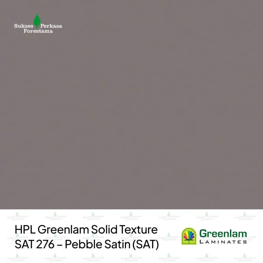 HPL Greenlam Solid Texture SAT 276 – Pebble Satin (SAT)