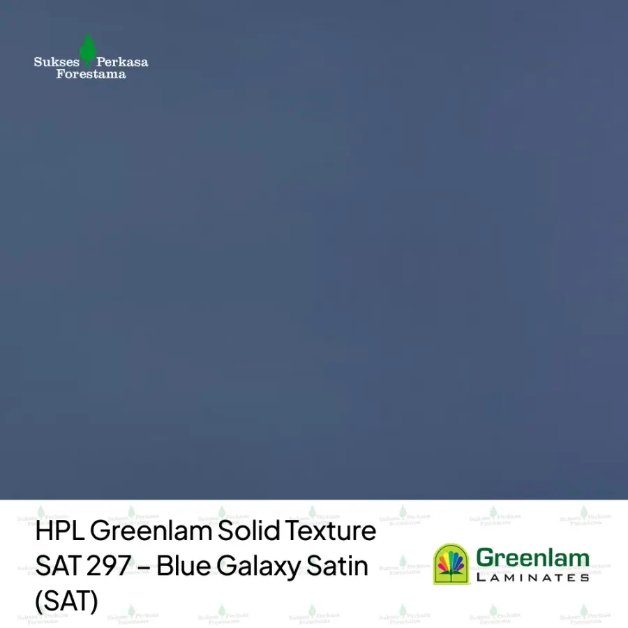 HPL Greenlam Solid Texture SAT 297 – Blue Galaxy Satin (SAT)