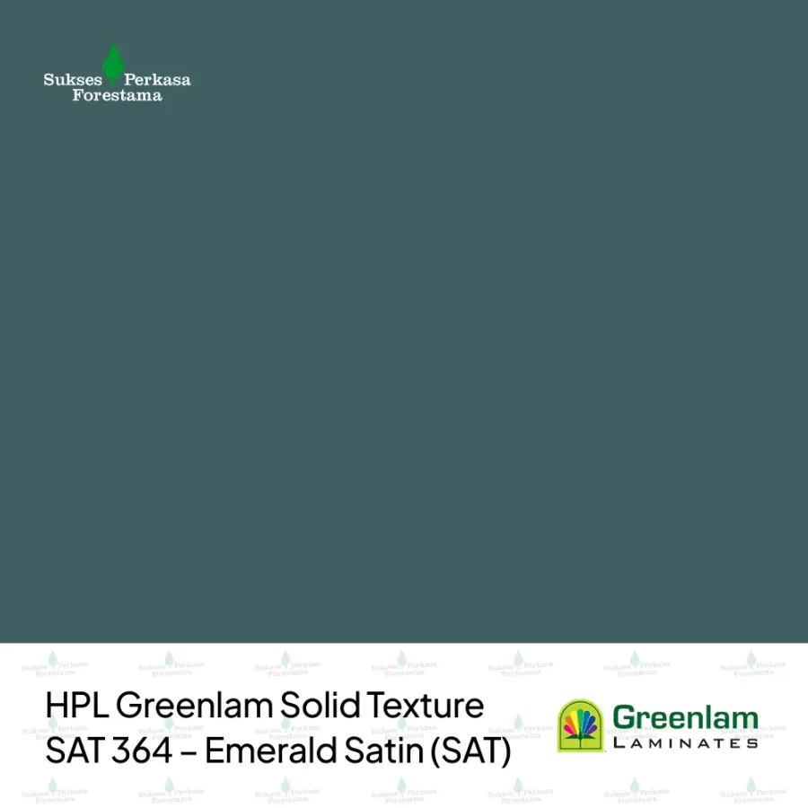 HPL Greenlam Solid Texture SAT 364 – Emerald Satin (SAT)