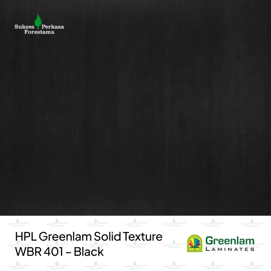 HPL Greenlam Solid Texture WBR 401 – Black