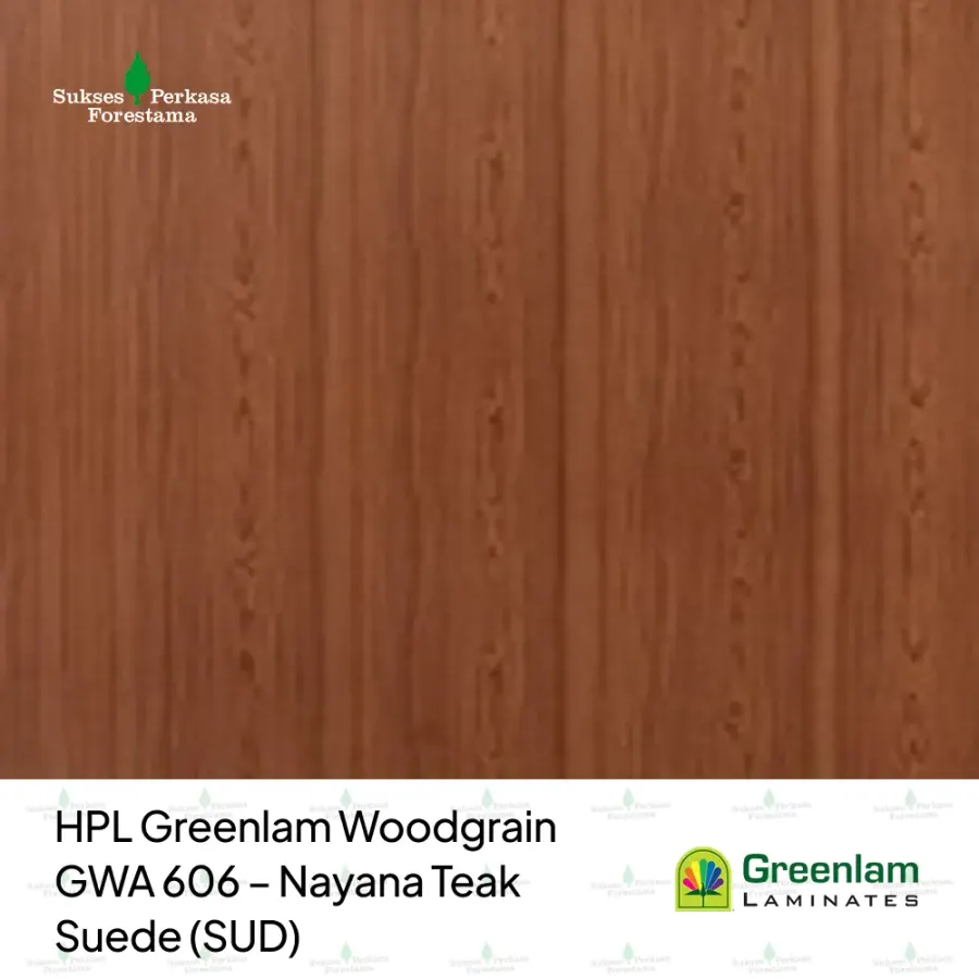 HPL Greenlam Woodgrain GWA 606 – Nayana Teak Suede (SUD)
