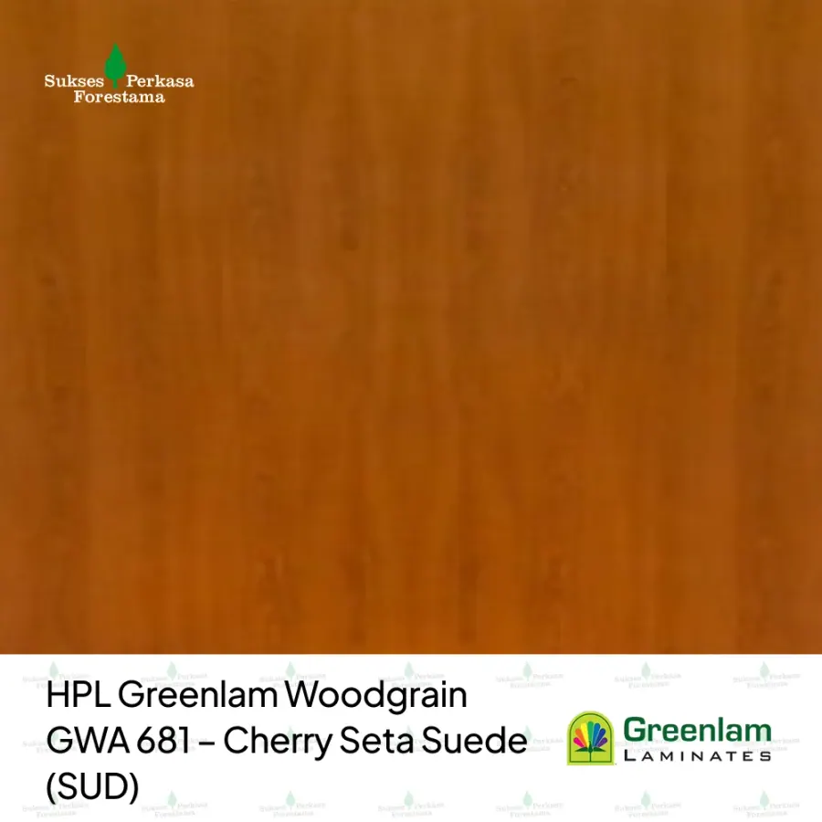 HPL Greenlam Woodgrain GWA 681 – Cherry Seta Suede (SUD)