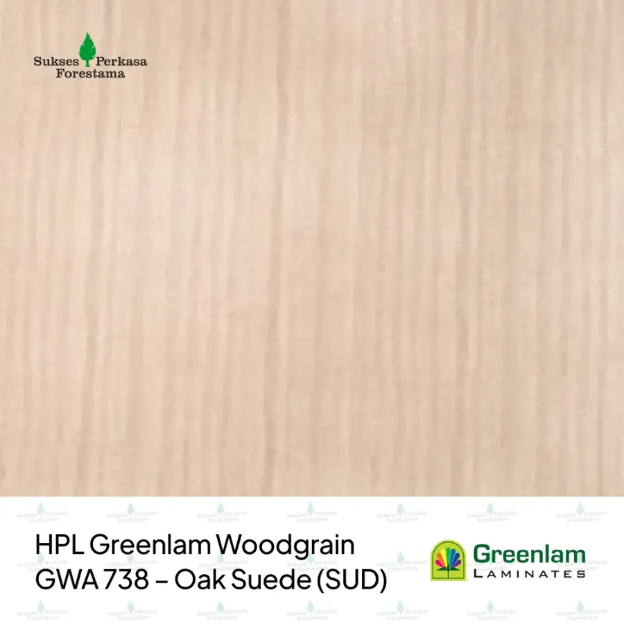 HPL Greenlam Woodgrain GWA 738 – Oak Suede (SUD)