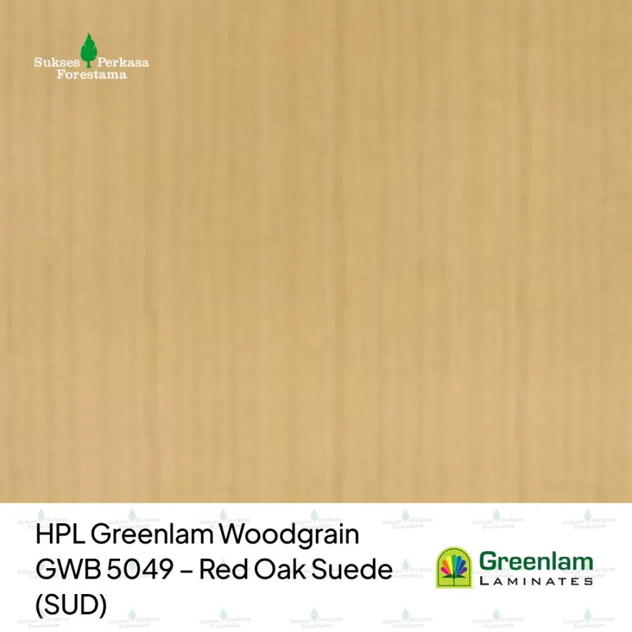 HPL Greenlam Woodgrain GWB 5049 – Red Oak Suede (SUD)