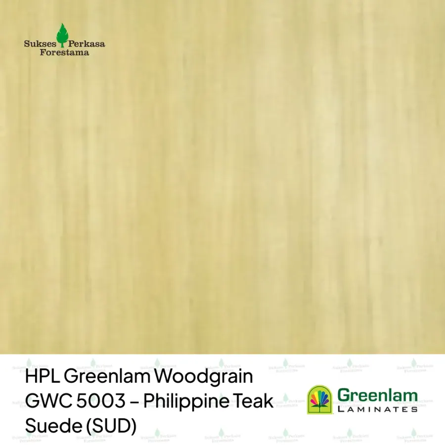 HPL Greenlam Woodgrain GWC 5003 – Philippine Teak Suede (SUD)