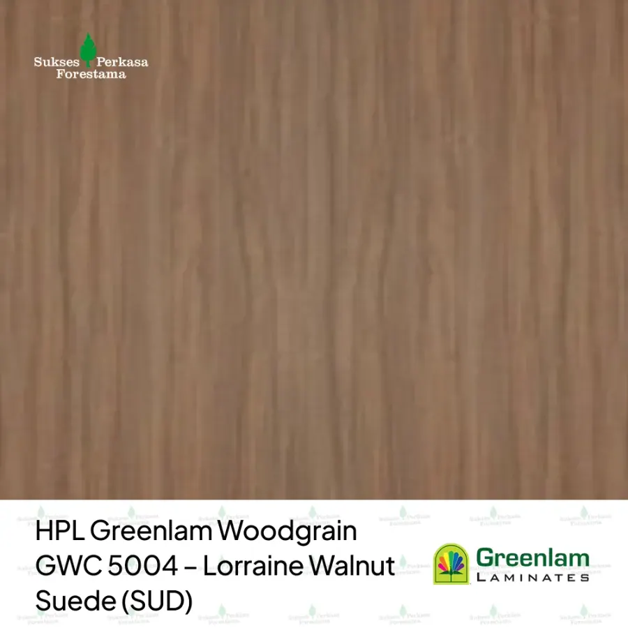 HPL Greenlam Woodgrain GWC 5004 – Lorraine Walnut Suede (SUD)