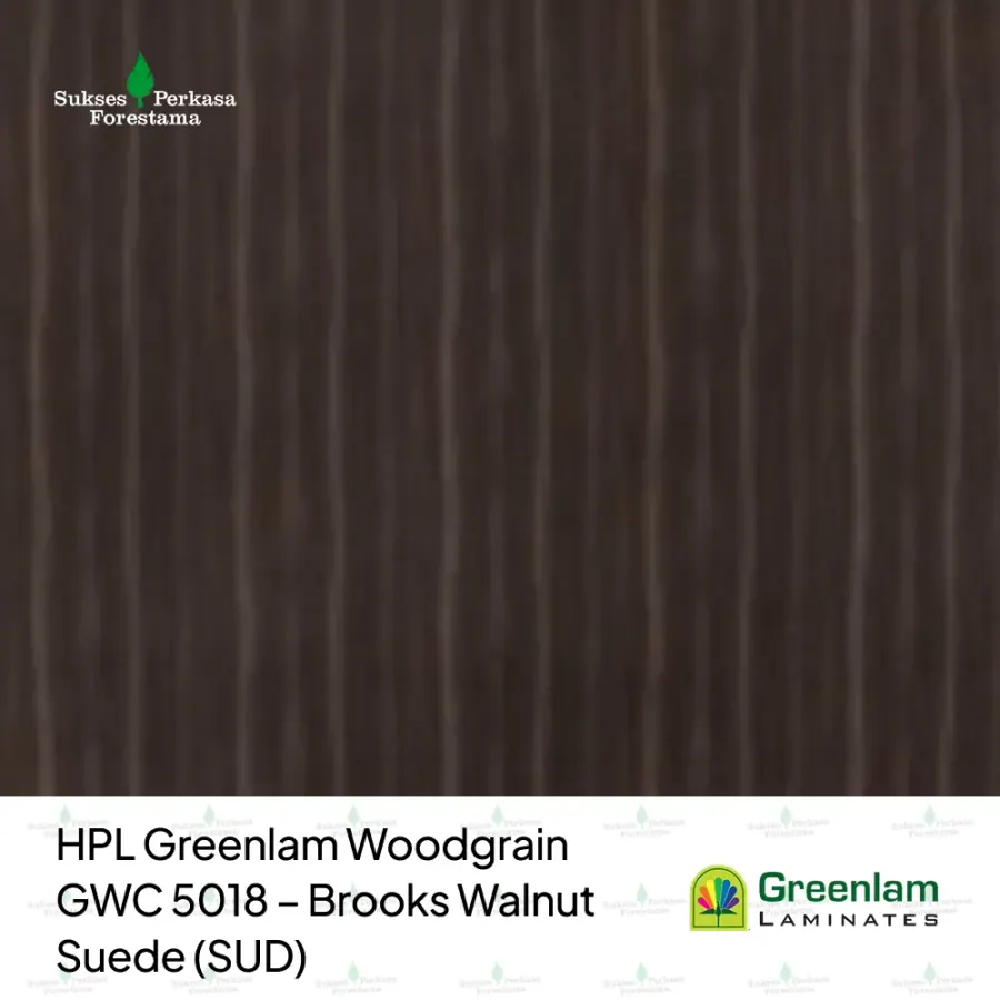 HPL Greenlam Woodgrain GWC 5018 – Brooks Walnut Suede (SUD)