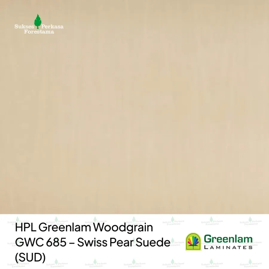 HPL Greenlam Woodgrain GWC 685 – Swiss Pear Suede (SUD)