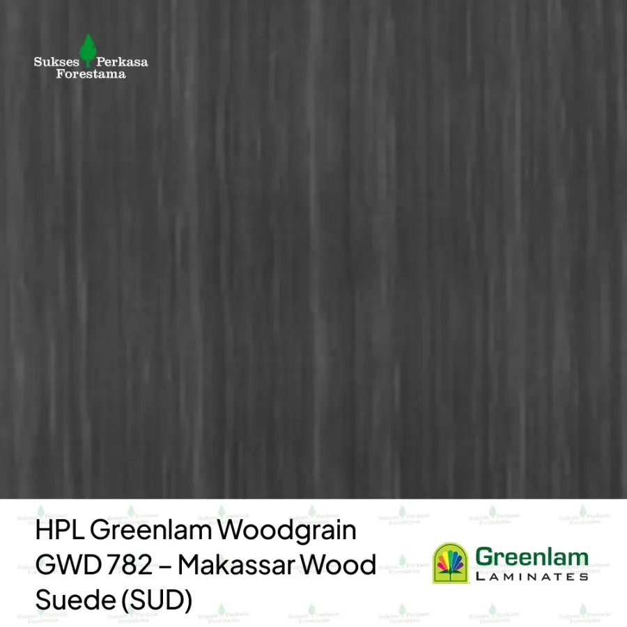 HPL Greenlam Woodgrain GWD 782 – Makassar Wood Suede (SUD)
