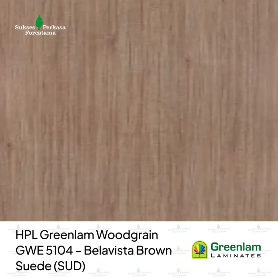 HPL Greenlam Woodgrain GWE 5104 – Belavista Brown Suede (SUD)
