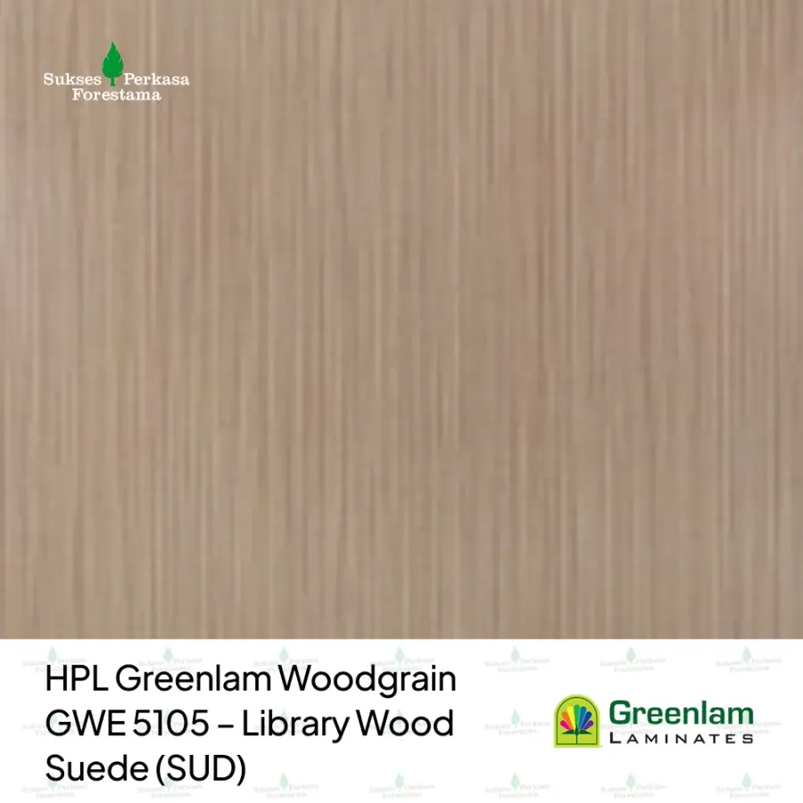 HPL Greenlam Woodgrain GWE 5105 – Library Wood Suede (SUD)