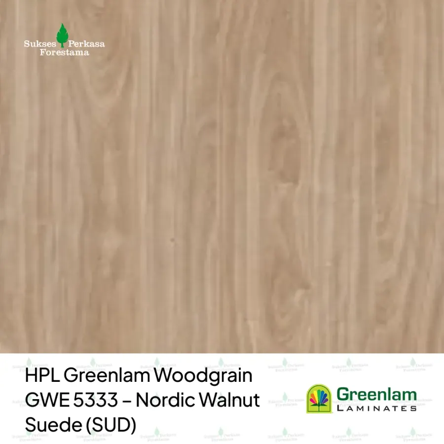HPL Greenlam Woodgrain GWE 5333 – Nordic Walnut Suede (SUD)