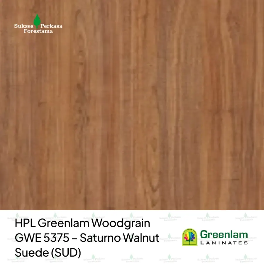 HPL Greenlam Woodgrain GWE 5375 – Saturno Walnut Suede (SUD)