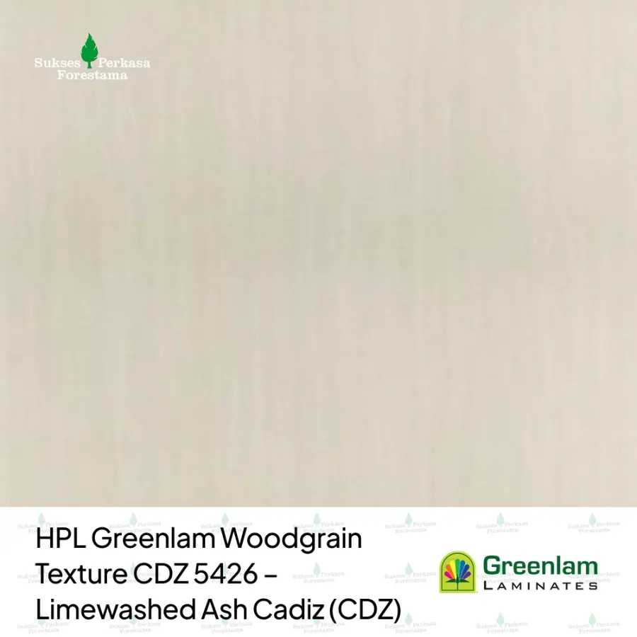 HPL Greenlam Woodgrain Texture CDZ 5426 – Limewashed Ash Cadiz (CDZ)