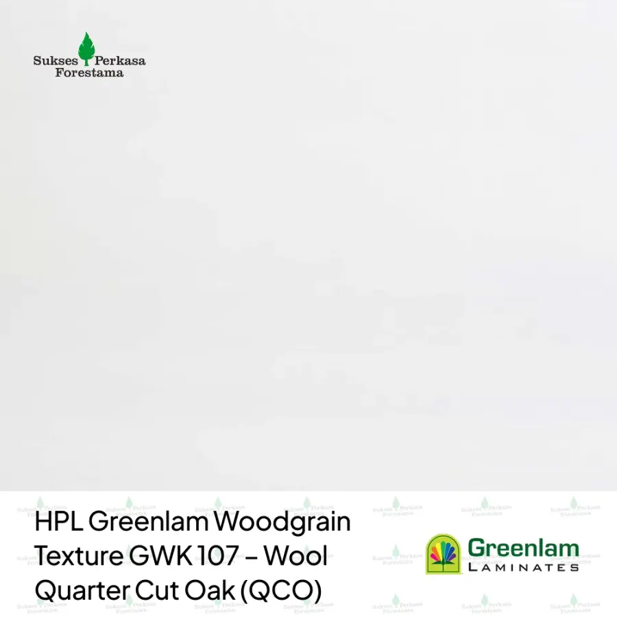 HPL Greenlam Woodgrain Texture GWK 107 – Wool Quarter Cut Oak (QCO)