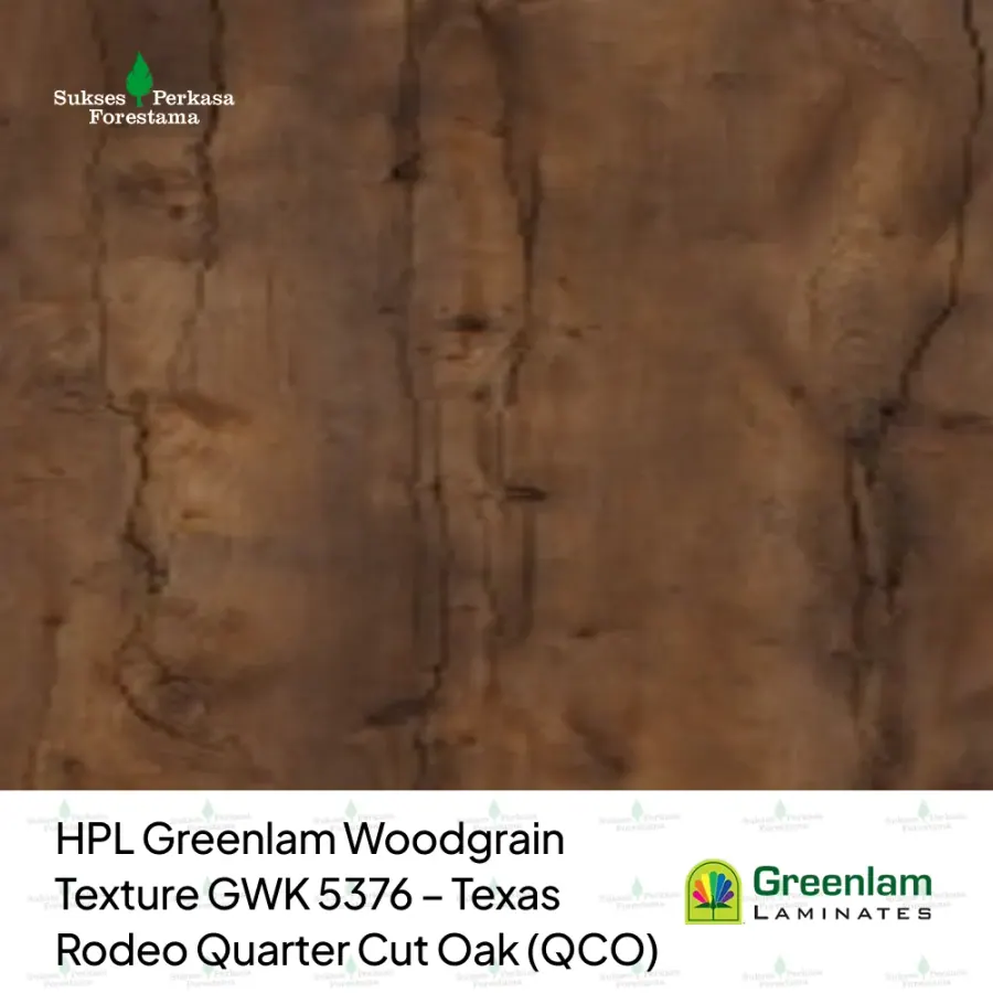 HPL Greenlam Woodgrain Texture GWK 5376 – Texas Rodeo Quarter Cut Oak (QCO)