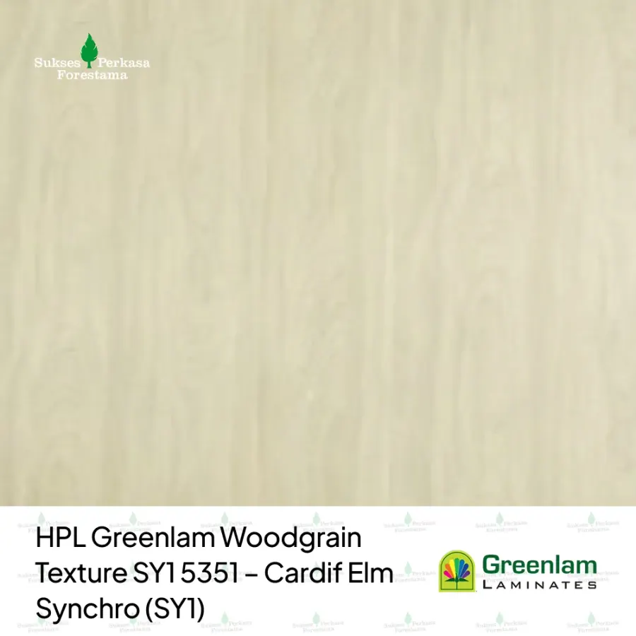 HPL Greenlam Woodgrain Texture SY1 5351 – Cardif Elm Synchro (SY1)