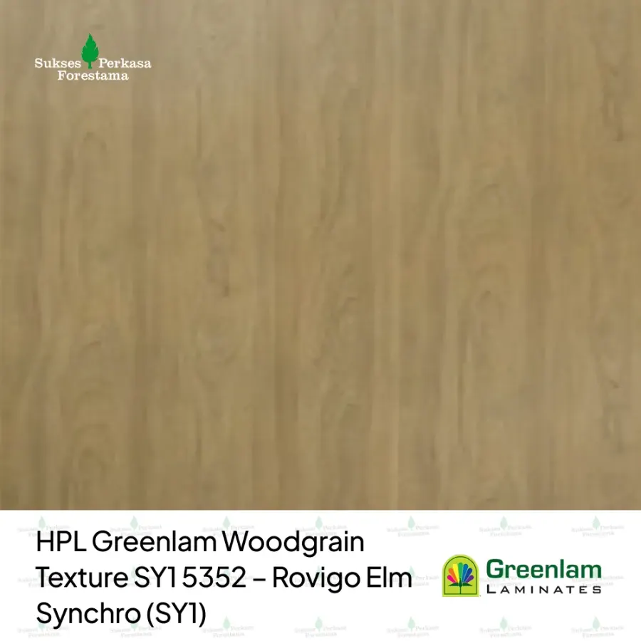 HPL Greenlam Woodgrain Texture SY1 5352 – Rovigo Elm Synchro (SY1)