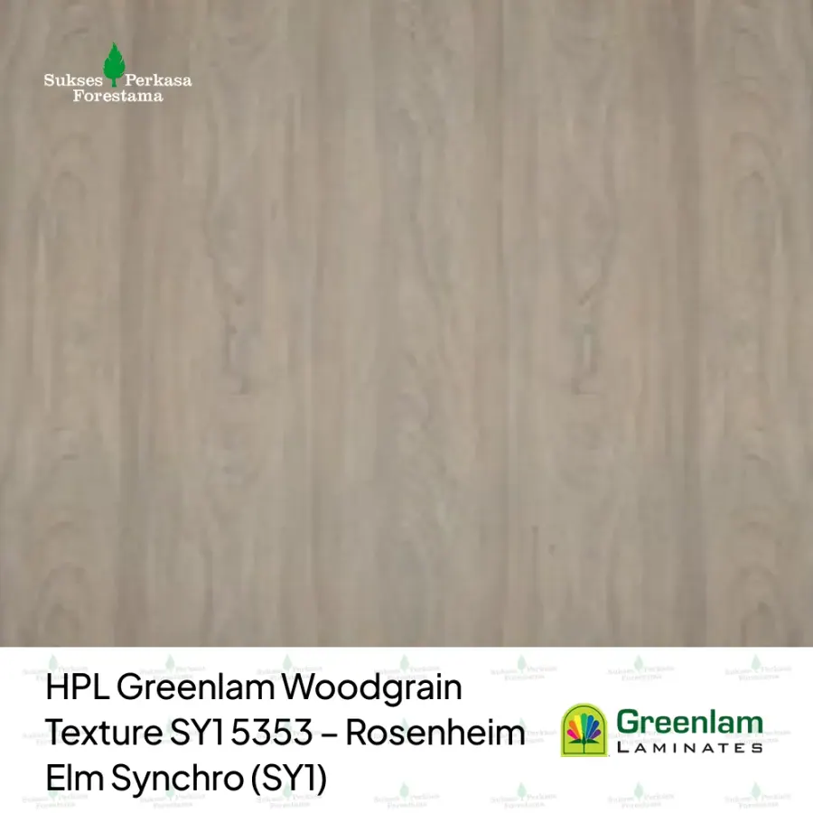 HPL Greenlam Woodgrain Texture SY1 5353 – Rosenheim Elm Synchro (SY1)