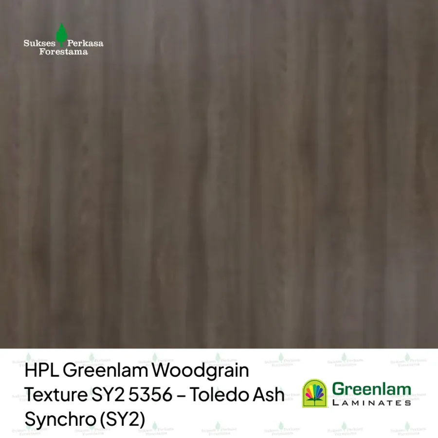 HPL Greenlam Woodgrain Texture SY2 5356 – Toledo Ash Synchro (SY2)