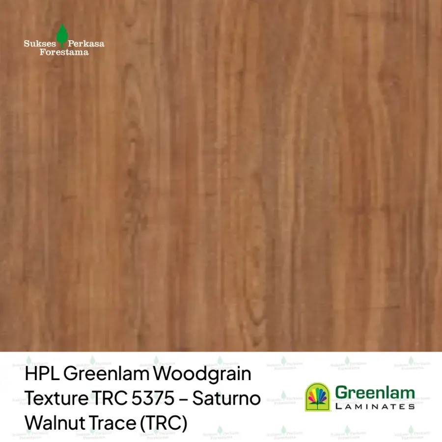 HPL Greenlam Woodgrain Texture TRC 5375 – Saturno Walnut Trace (TRC)