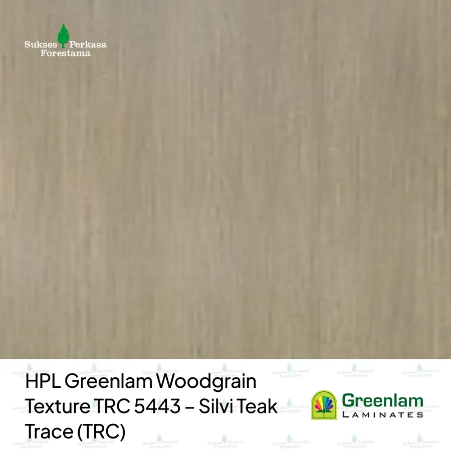 HPL Greenlam Woodgrain Texture TRC 5443 – Silvi Teak Trace (TRC)