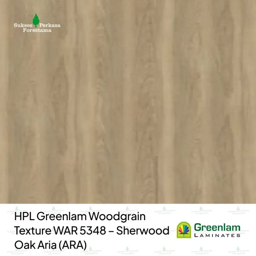 HPL Greenlam Woodgrain Texture WAR 5348 – Sherwood Oak Aria (ARA)