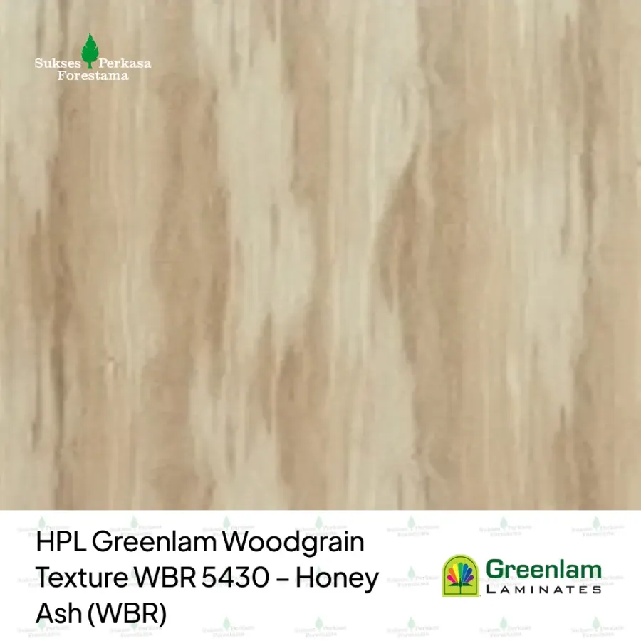 HPL Greenlam Woodgrain Texture WBR 5430 – Honey Ash (WBR)